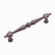Augustine 5" Center to Center Traditional Victorian Solid Brass Bar Cabinet Handle / Pull