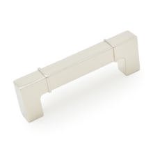 Newbury 3 3/4" (3.75") Center to Center Modern Industrial Thick Squared Handle Cabinet Handle / Drawer Pull