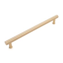 Florian 8" Center to Center Modern Scalloped Ridge Bar Solid Brass Cabinet Handle / Drawer Bar Pull