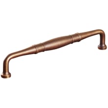 Barrel 12" Center to Center Solid Brass Traditional Appliance Pull Handle