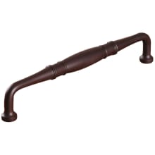 Barrel 12" Center to Center Solid Brass Traditional Appliance Pull Handle