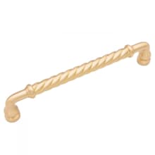 Rustic Farmhouse 12" Center to Center Twisted Rope Solid Brass Appliance Handle / Appliance Pull