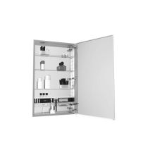 M Series 40" x 20" Medicine Cabinet with Right Hand Mirrored Door and Duplex Oulet