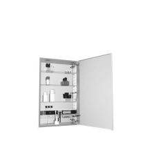 M Series 40" Right Hand Mounted Aluminum Lighted Medicine Cabinet with LED Timed Night Light