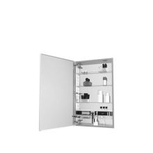 M Series 19-1/4"W x 39-3/8"H Decorative Cabinet with Tinted Gray Mirror Door
