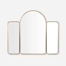 Craft Series 40" x 46-7/16" Traditional Arched Framed Bathroom Wall Mirror