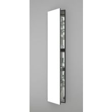 M Series 16" x 70" x 4" Single Door Medicine Cabinet with Left Hinge, Integrated Outlets, and Interior Lights