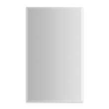 Modular Mirrors 19-1/4" W x 30" H Modern Rectangular Aluminum Frameless Bathroom Wall Mirror