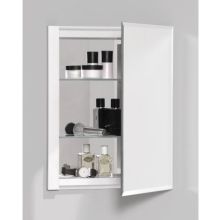 R3 16" x 20" x 4" Beveled Single Door Medicine Cabinet with Reversible Hinge