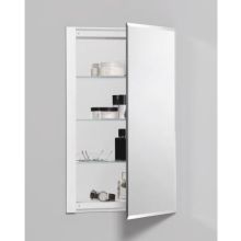 R3 16" x 26" x 4" Beveled Single Door Medicine Cabinet with Reversible Hinge