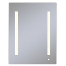 AiO 23-1/4" x 30" x 4-5/8" Single Door Medicine Cabinet with Left Hinge, Task Lighting, and Interior Illumination