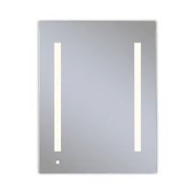 AiO 23-1/4" x 30" x 4" Single Door Medicine Cabinet with Right Hinge, Task Lighting, and Interior Illumination