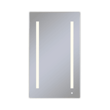 AiO 23-1/4" W x 39-3/8" H Lighted Frameless Single Door Medicine Cabinet with Robern Audio