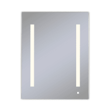 AiO 23-1/4" x 30" Lighted Single Door Medicine Cabinet with Self-Closing Hinges, OM Audio, and USB Ports