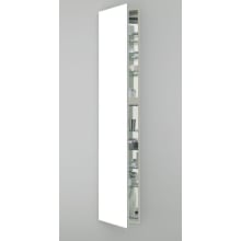 M Series 16" x 70" x 6" Single Door Medicine Cabinet with Left Hinge, Integrated Outlets, and Interior Lights