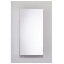 PL 15" x 30" Frameless Medicine Cabinet with Left Hinge, Flat Mirror and Electrical Outlet