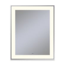 Vitality 25-1/4" x 31-1/4" Framed Mirror with Dimmable LED  Lighting and Defogger