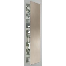 M Series 20" x 70" x 4" Single Door Medicine Cabinet with Right Hinge, Integrated Outlets, and Interior Lights