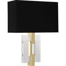 Lincoln 2 Light 16" Tall Wall Sconce with Black Shade