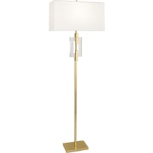 Lincoln 63" Tall Buffet Floor Lamp with Silk Shade