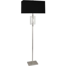 Lincoln 63" Tall Buffet Floor Lamp with Black Shade