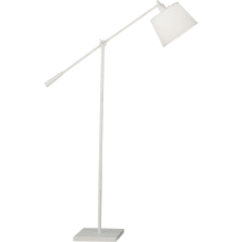 Real Simple 43" Boom Arm Floor Lamp with Monte Blanc Shade