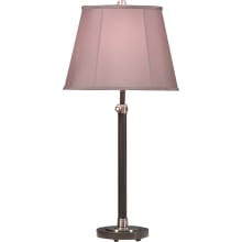 Bruno 26" Adjustable Buffet Table Lamp with a Gray Microfiber Shade