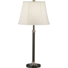Bruno 26" Adjustable Buffet Table Lamp with a White Microfiber Shade