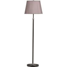 Bruno 53" Adjustable Floor Lamp with a Gray Microfiber Shade