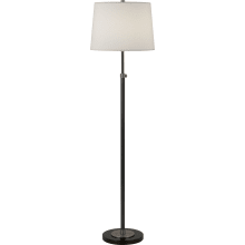 Bruno 53" Adjustable Floor Lamp with a Fondine Fabric Shade
