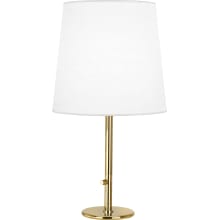 Buster 35" Buffet Table Lamp with an Ascot Fabric Shade