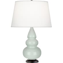 Triple Gourd 25" Vase Table Lamp with Bronze Accents