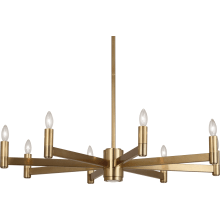 Delany Single Light 36" Taper Candle Chandelier