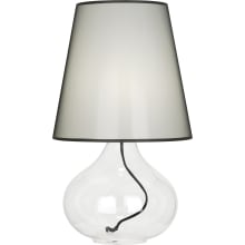 June 24" Table Lamp with Organza Fabric Shade