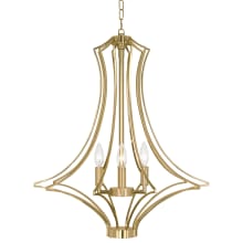 Grace 4 Light 22" Wide Taper Candle Empire Chandelier