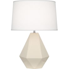 Delta 23" Vase Table Lamp with an Oyster Linen Shade