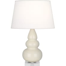 Triple Gourd 25" Vase Table Lamp with Lucite Accents