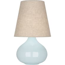 June 24" Vase Table Lamp with a Buff Linen Shade