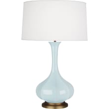 Pike 32" Vase Table Lamp with Brass Accents