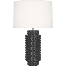 Dolly 28" Column Table Lamp with a Fondine Fabric Shade