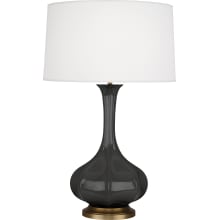 Pike 32" Vase Table Lamp with Brass Accents