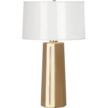 Mason 26" Column Table Lamp with a Ceramic Parchment Shade