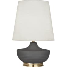 Nolan 28" Vase Table Lamp with Brass Accents