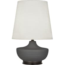 Nolan 28" Vase Table Lamp with Bronze Accents