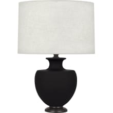 Farmhouse Atlas 25" Vase Table Lamp with Bronze Accents