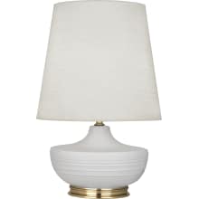 Nolan 28" Vase Table Lamp with Brass Accents