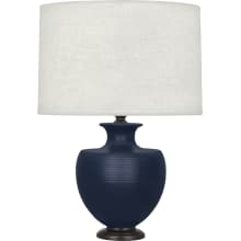 Farmhouse Atlas 25" Vase Table Lamp with Bronze Accents