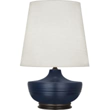 Nolan 28" Vase Table Lamp with Bronze Accents