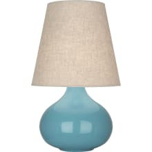 June 24" Vase Table Lamp with a Buff Linen Shade