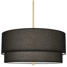 Decker 3 Light 30" Wide Pendant with Black Shade
